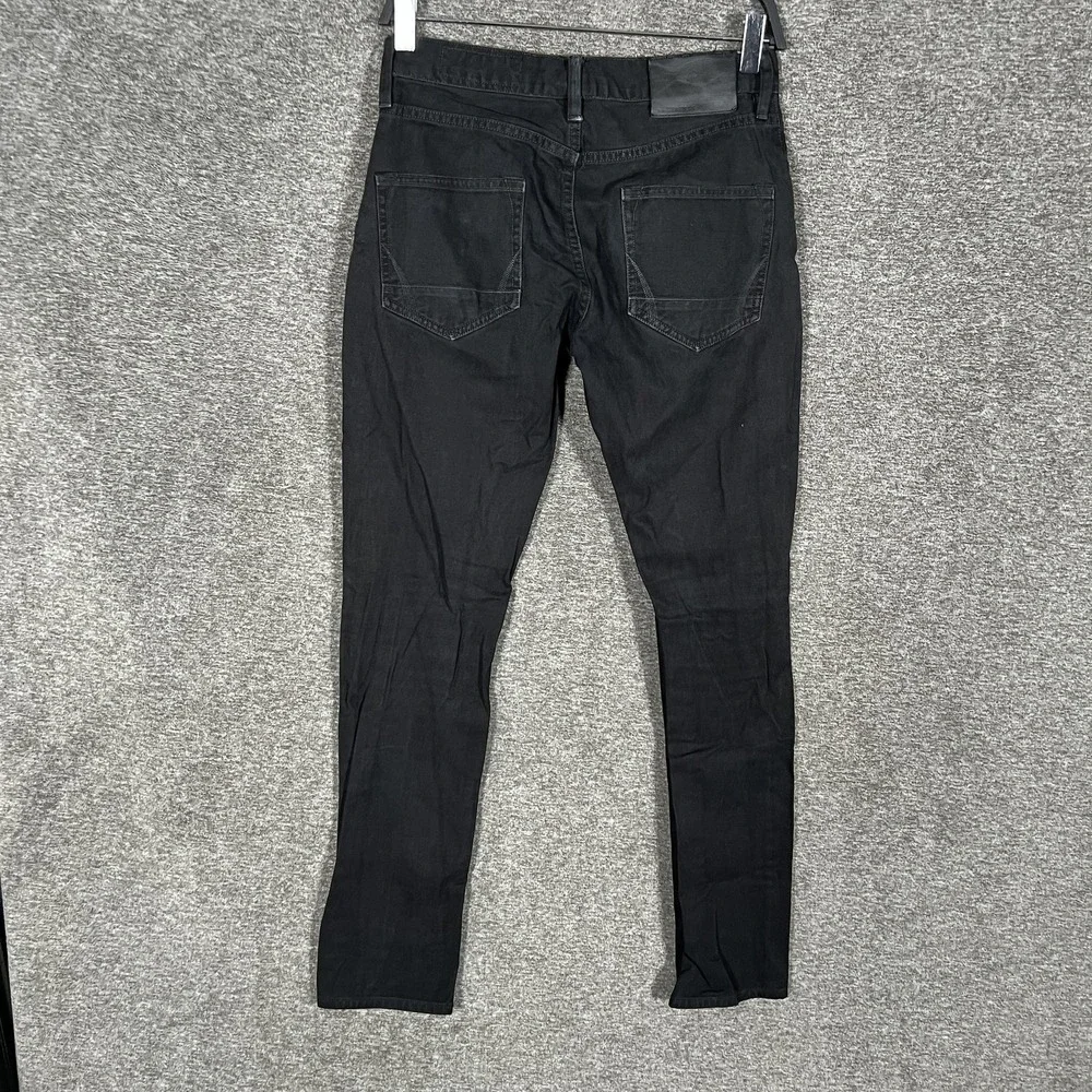 AllSaints Pistol Fit Jeans‎ Mens 28x30 Black Dark Wash Skinny Slim Denim Pants